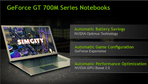 Чипы NVIDIA GeForce 700M выжимают из ноутбуков по максимуму 